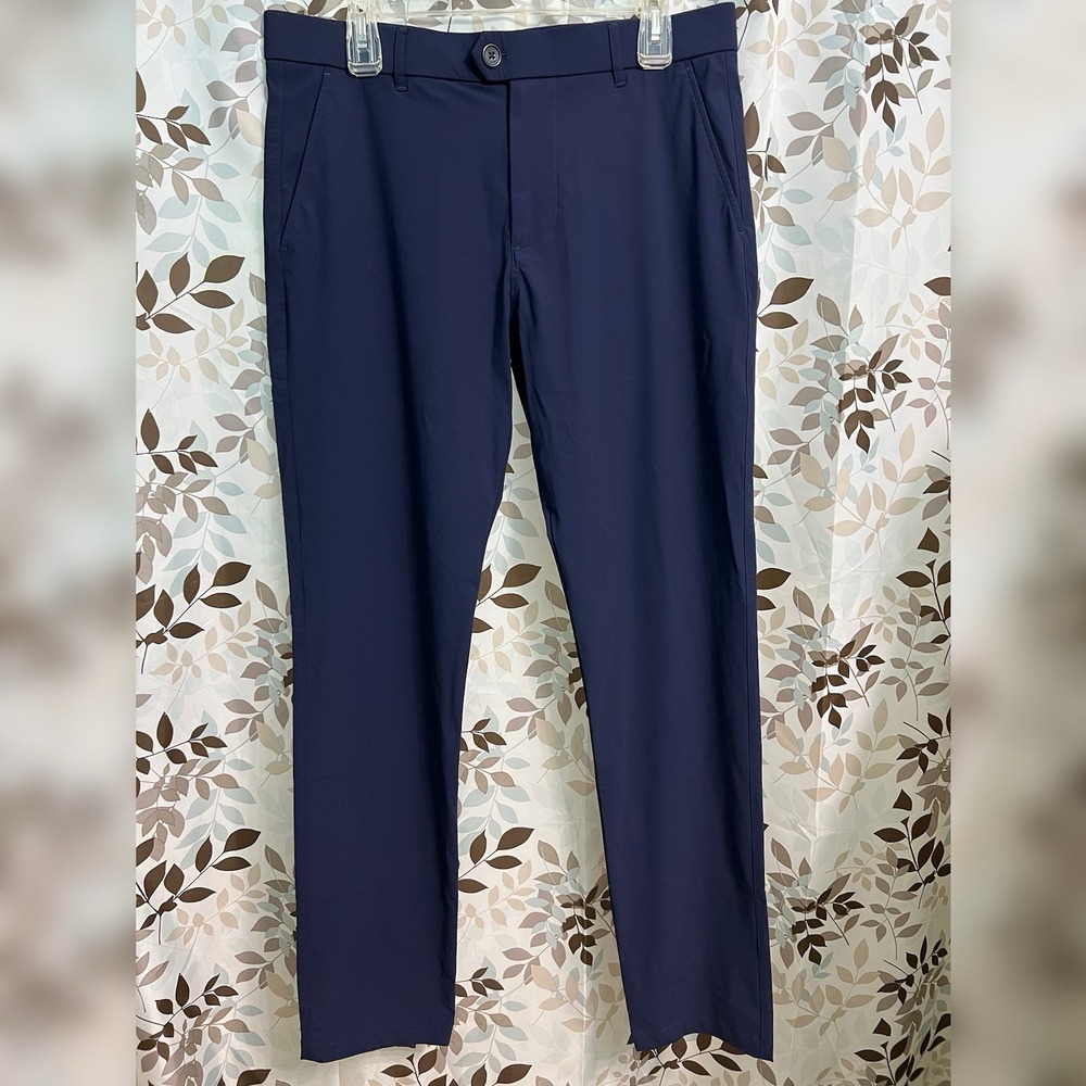 Greyson Montauk Trouser Mens 33x32 Blue Performance Golf Activewear Chino